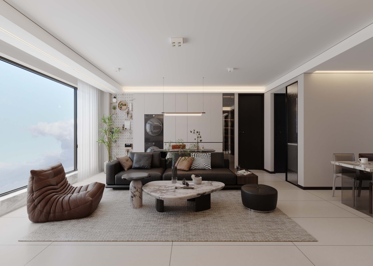 光耀上院128㎡ | 高效“去班味”的舒適現(xiàn)代風(fēng)！開啟治愈系慢生活~