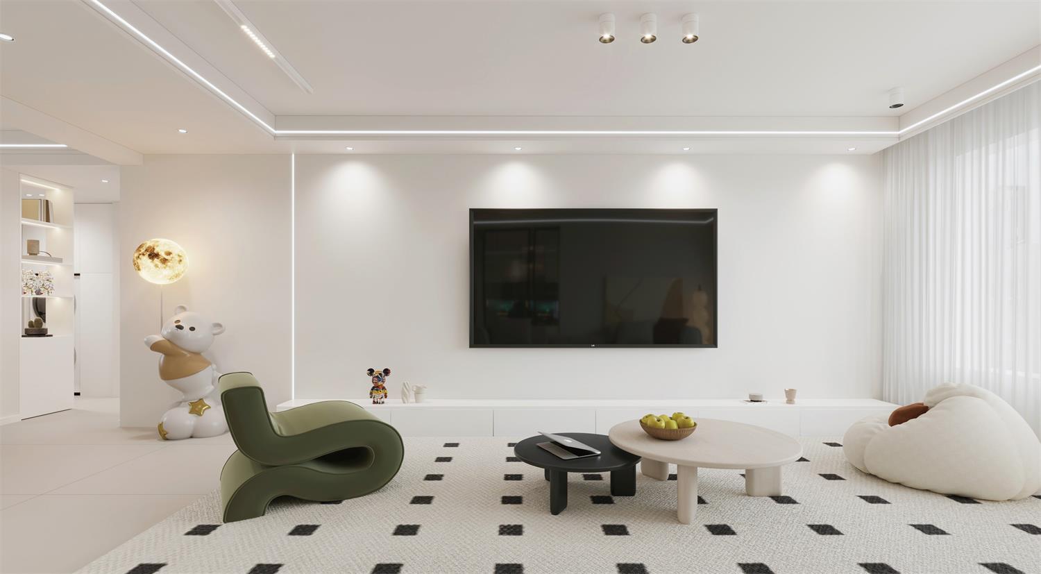 閱海萬家G2區(qū) | 144m2軟軟糯糯奶油風(fēng)，一眼就淪陷的治愈感！